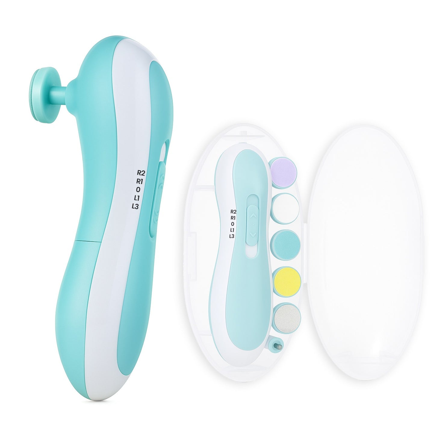 BTfash Baby Nail Trimmer with Grinding Heads, Electric Nail File for Newborns, Infants & Toddlers, Gentle & Safe Nail Care Kit, Quiet Operation, Baby Manicure Set.