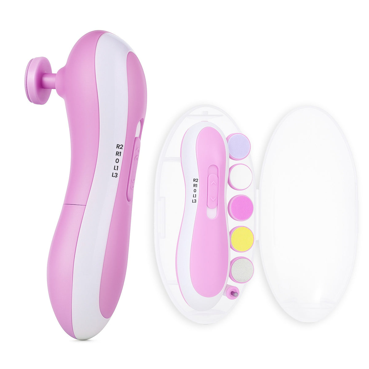 Bimla Traders Baby Nail Trimmer with Grinding Heads, Electric Nail File for Newborns, Infants & Toddlers, Gentle & Safe Nail Care Kit, Quiet Operation, Baby Manicure Set.