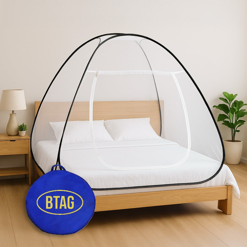 Btag Mosquito Net Premium Machardani | Extra Mosquito Protection | Polyester 30GSM Strong Net