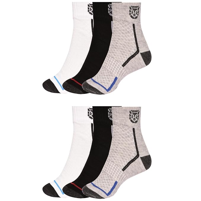 Solid Ankle Compression Socks for Men & Women, Multicolor, Free Size