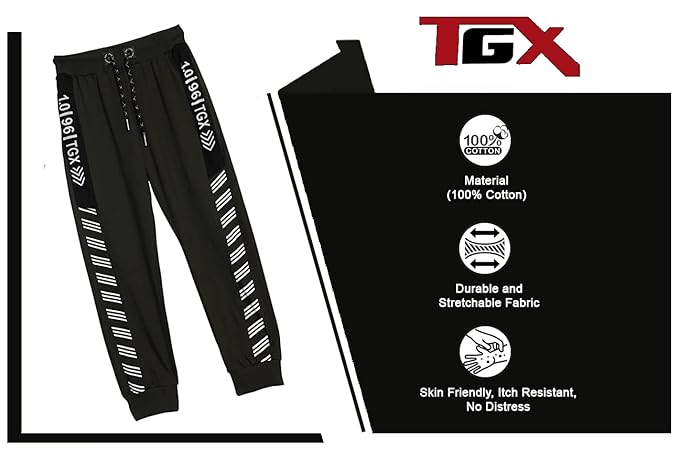 TOP GEAR Boy's Regular Fit Track Pants