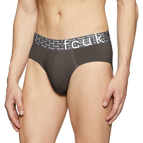 FCUK Mens Solid Briefs