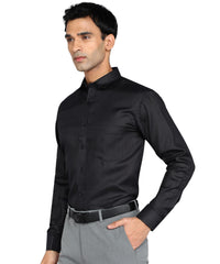 Bimla Traders Men's Solid Slim Fit Cotton Formal Full Sleeve Shirt