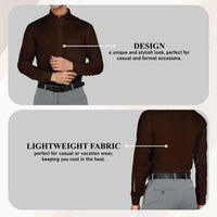 Bimla Traders Men's Solid Slim Fit Cotton Formal Full Sleeve Shirt