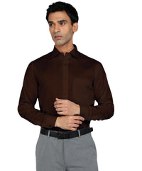 Bimla Traders Men's Solid Slim Fit Cotton Formal Full Sleeve Shirt