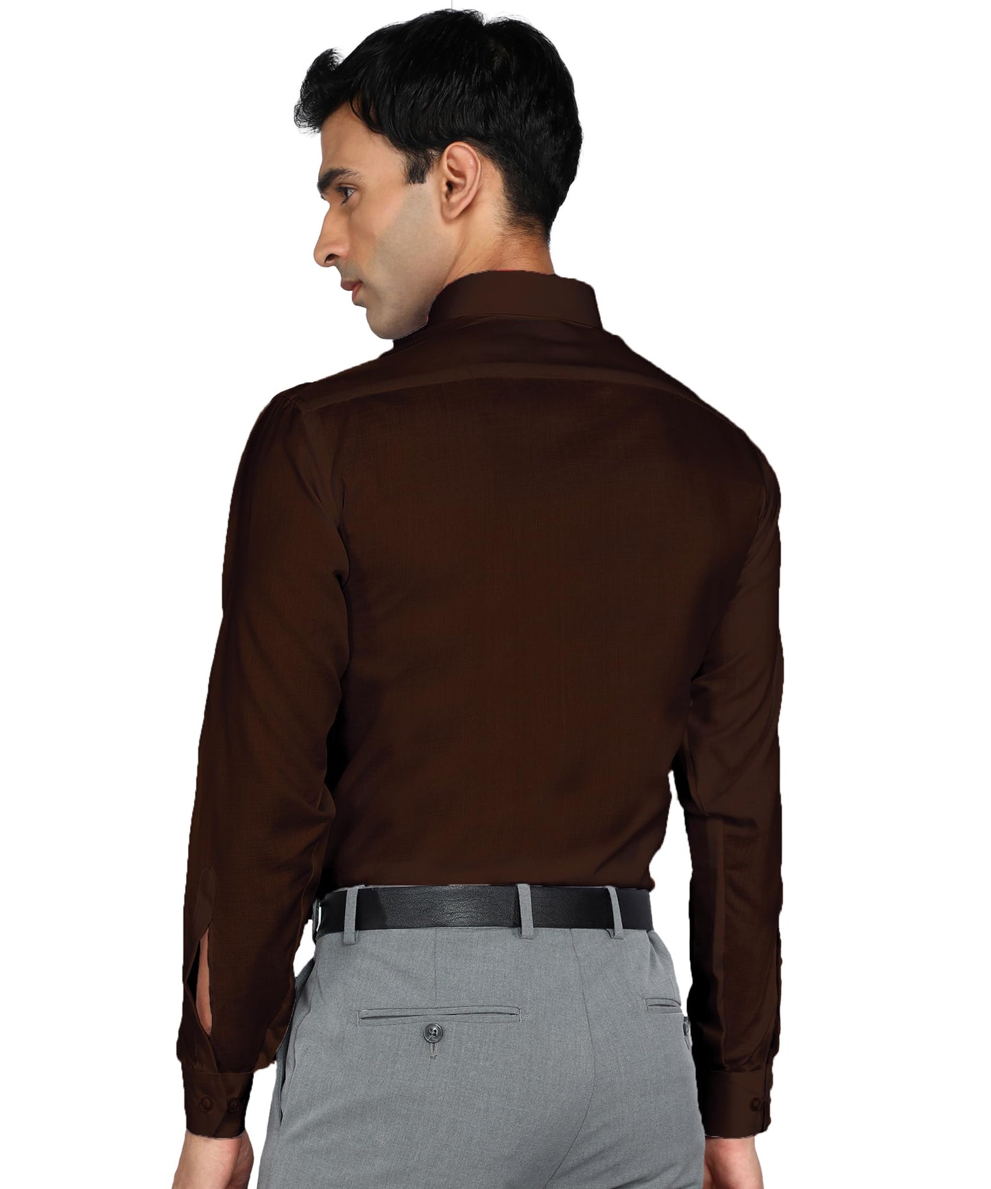 Bimla Traders Men's Solid Slim Fit Cotton Formal Full Sleeve Shirt
