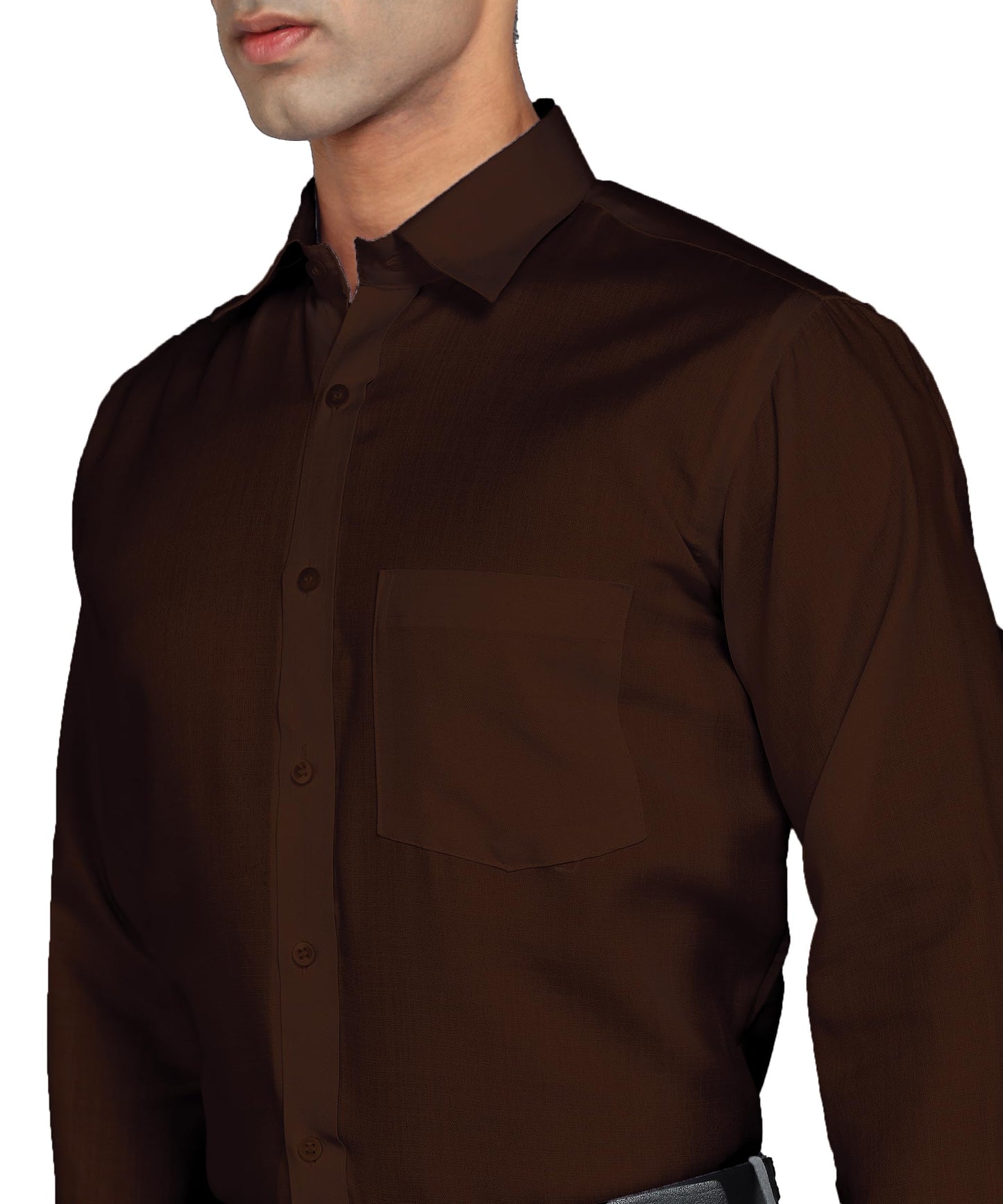 Bimla Traders Men's Solid Slim Fit Cotton Formal Full Sleeve Shirt
