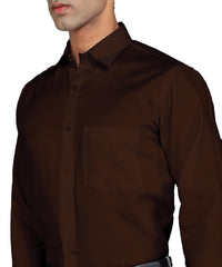 Bimla Traders Men's Solid Slim Fit Cotton Formal Full Sleeve Shirt