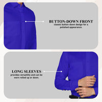 Bimla Traders Men's Solid Slim Fit Cotton Formal Full Sleeve Shirt