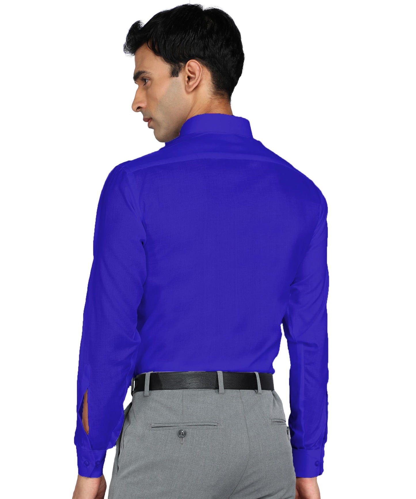 Bimla Traders Men's Solid Slim Fit Cotton Formal Full Sleeve Shirt
