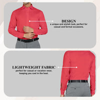 Bimla Traders Men's Solid Slim Fit Cotton Formal Full Sleeve Shirt