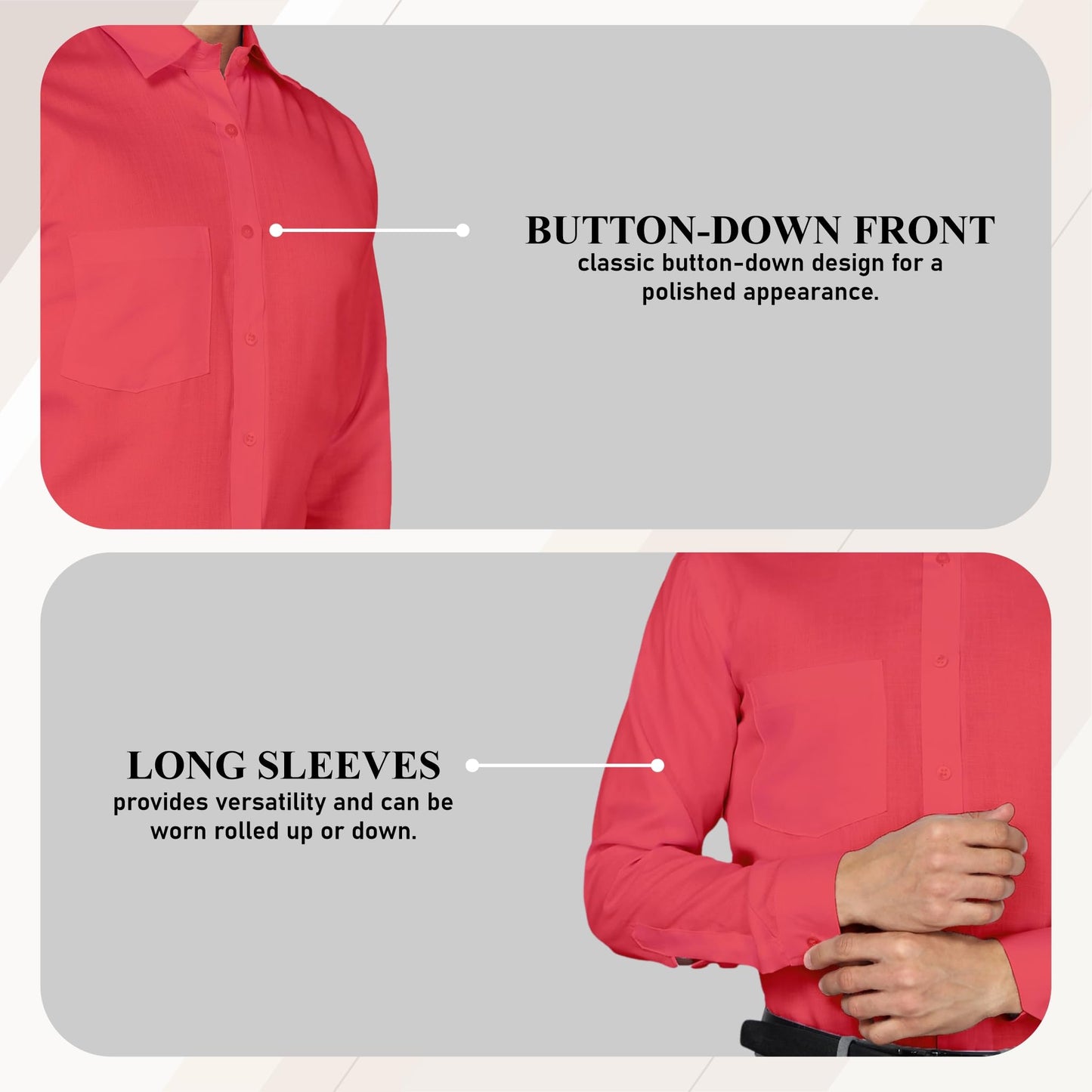 Bimla Traders Men's Solid Slim Fit Cotton Formal Full Sleeve Shirt