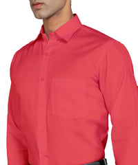 Bimla Traders Men's Solid Slim Fit Cotton Formal Full Sleeve Shirt