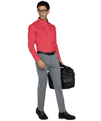 Bimla Traders Men's Solid Slim Fit Cotton Formal Full Sleeve Shirt