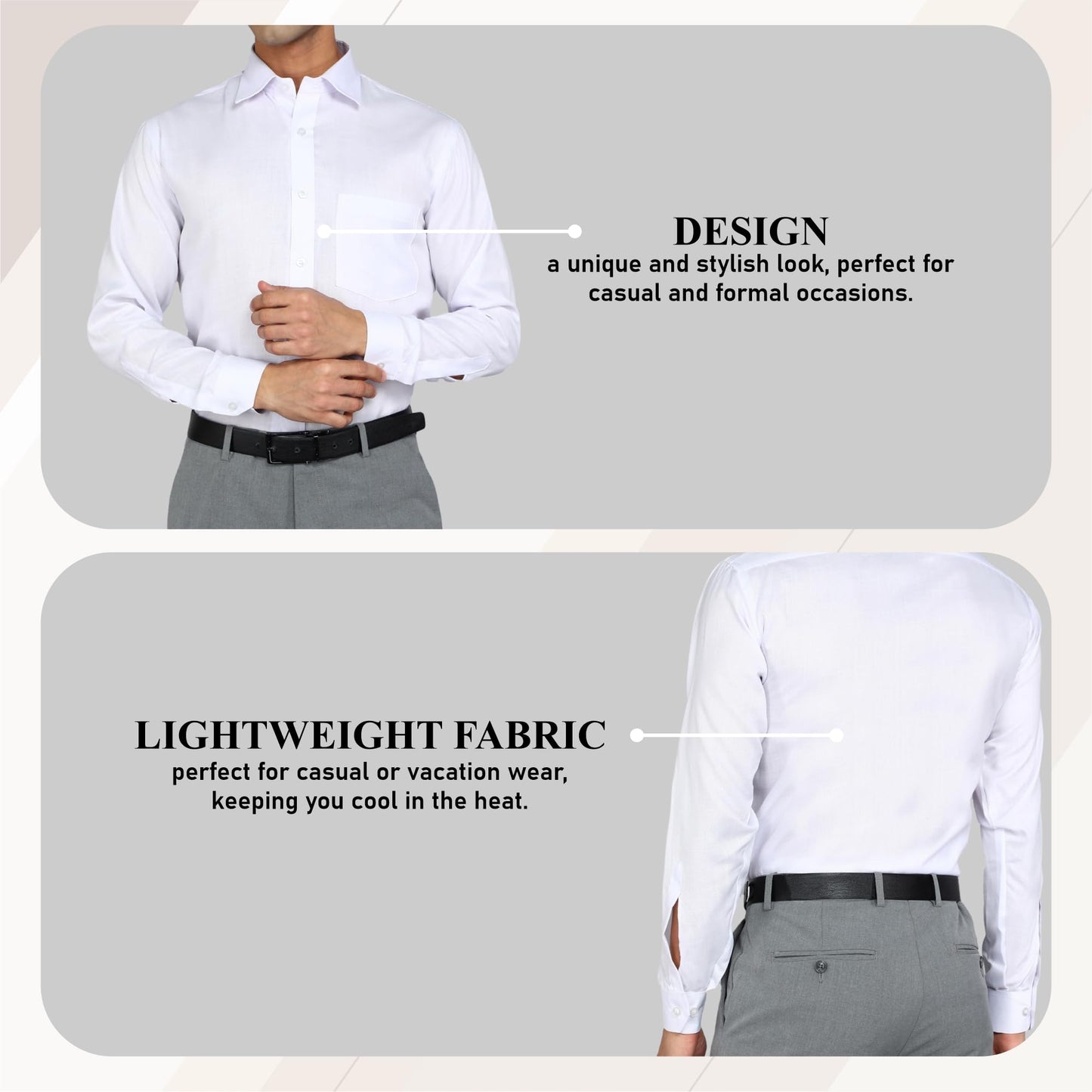 Bimla Traders Men's Solid Slim Fit Cotton Formal Full Sleeve Shirt