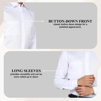 Bimla Traders Men's Solid Slim Fit Cotton Formal Full Sleeve Shirt