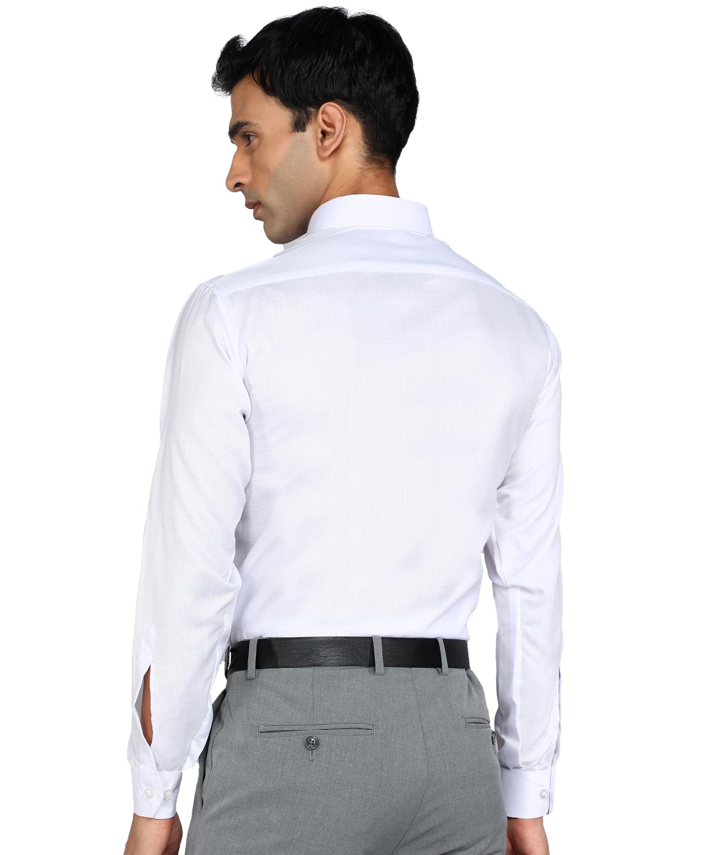Bimla Traders Men's Solid Slim Fit Cotton Formal Full Sleeve Shirt