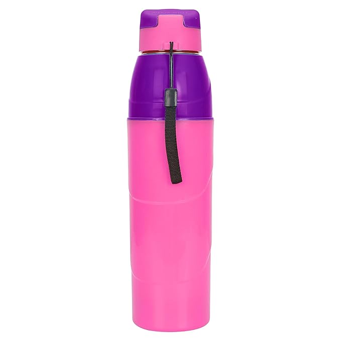 BTfash Water Bottle with Insulated Inner Steel and Outer Plastic | Wide Mouth | 800ml | Set of 1