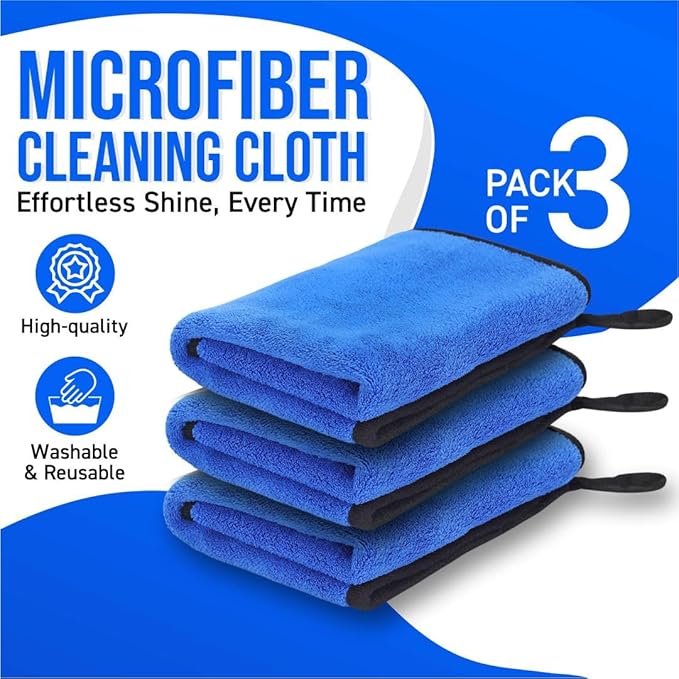 Bimla Traders Microfiber Cleaning Cloth, Highly Absorbent,Lint and Streak Free