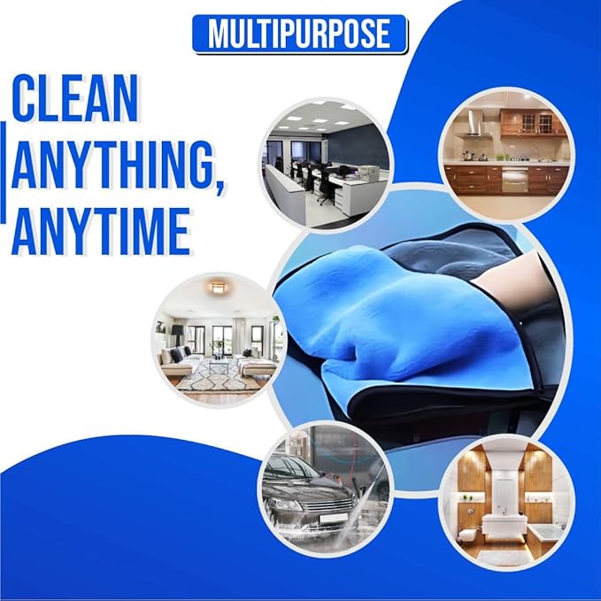 Bimla Traders Microfiber Cleaning Cloth, Highly Absorbent,Lint and Streak Free