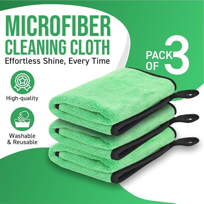 Bimla Traders Microfiber Cleaning Cloth, Highly Absorbent,Lint and Streak Free