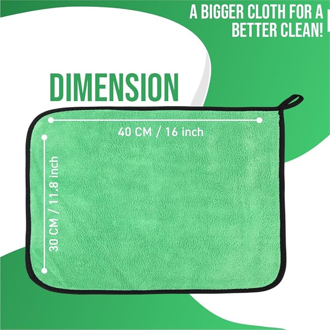 Bimla Traders Microfiber Cleaning Cloth, Highly Absorbent,Lint and Streak Free