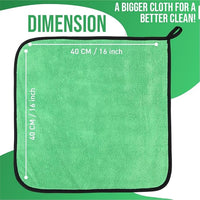 Bimla Traders Microfiber Cleaning Cloth, 600 GSM | Highly Absorbent,Lint and Streak Free, Multi-Purpose Wash Cloth for Kitchen,Car,Window,Stainless Steel,Silverwear Pack of 3