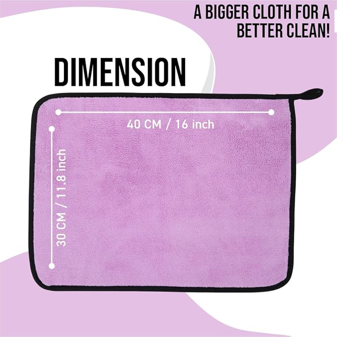 Bimla Traders Microfiber Cleaning Cloth, Highly Absorbent,Lint and Streak Free