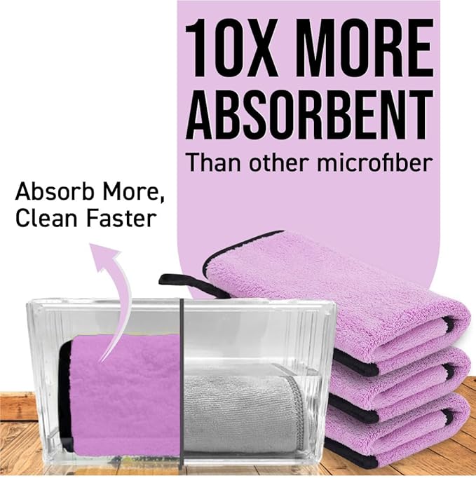 Bimla Traders Microfiber Cleaning Cloth, Highly Absorbent,Lint and Streak Free