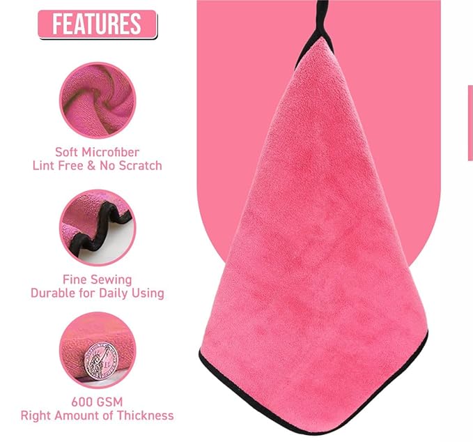 Bimla Traders Microfiber Cleaning Cloth, Highly Absorbent,Lint and Streak Free