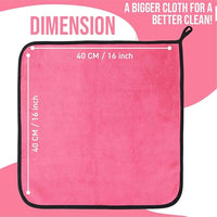 Bimla Traders Microfiber Cleaning Cloth, 600 GSM | Highly Absorbent,Lint and Streak Free, Multi-Purpose Wash Cloth for Kitchen,Car,Window,Stainless Steel,Silverwear Pack of 3