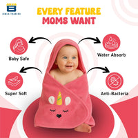 Bimla Traders Baby Bath Towel for Infants, New Born Babies and Toddlers, Soft Cotton Pack of 1