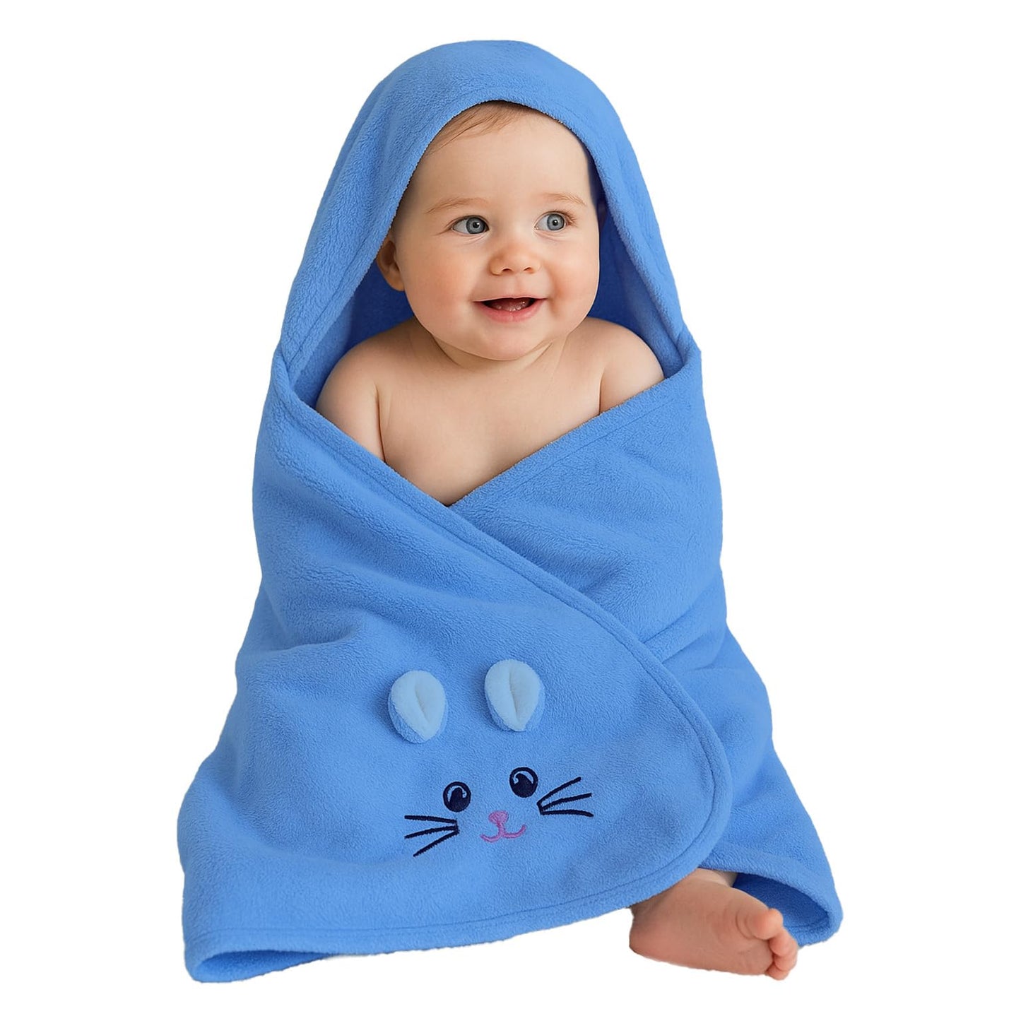 Bimla Traders Baby Bath Towel for Infants, New Born Babies and Toddlers, Soft Cotton Pack of 1