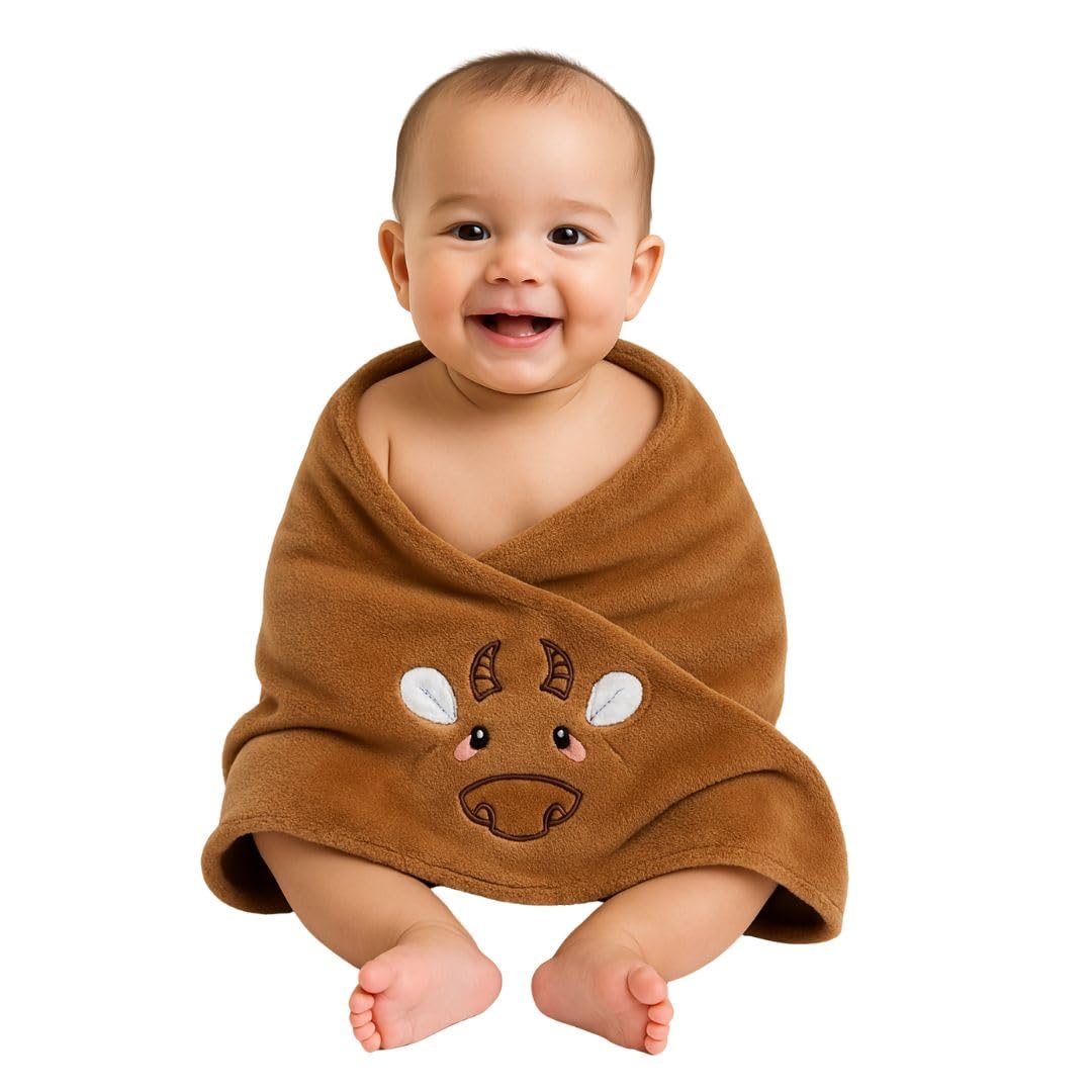 Bimla Traders Baby Bath Towel for Infants, New Born Babies and Toddlers, Soft Cotton Pack of 1