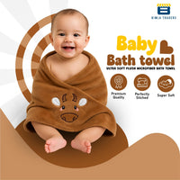 Bimla Traders Baby Bath Towel for Infants, New Born Babies and Toddlers, Soft Cotton Pack of 1
