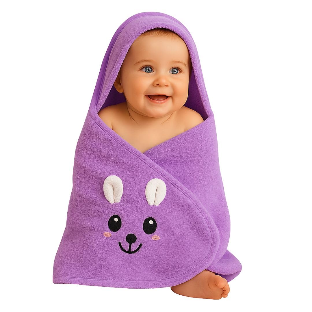 Bimla Traders Baby Bath Towel for Infants, New Born Babies and Toddlers, Soft Cotton Pack of 1
