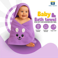 Bimla Traders Baby Bath Towel for Infants, New Born Babies and Toddlers, Soft Cotton Pack of 1