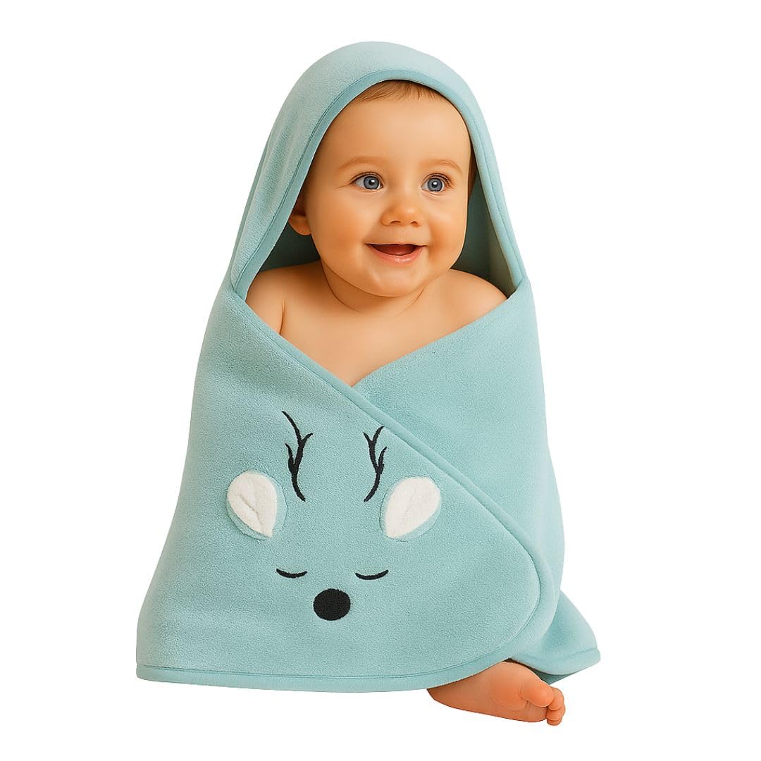 Bimla Traders Baby Bath Towel for Infants, New Born Babies and Toddlers, Soft Cotton Pack of 1