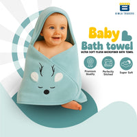 Bimla Traders Baby Bath Towel for Infants, New Born Babies and Toddlers, Soft Cotton Pack of 1