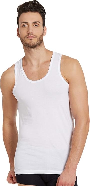 FCUK Mens Round Neck Solid Vest