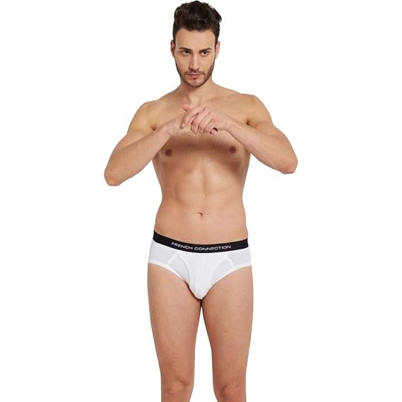 FCUK Mens Solid Briefs