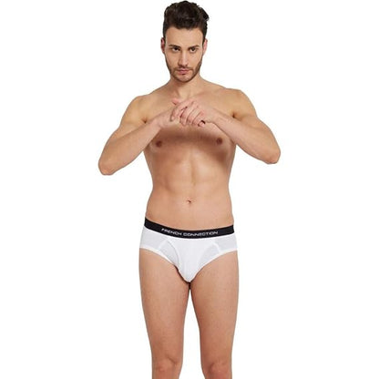 FCUK Mens Solid Briefs