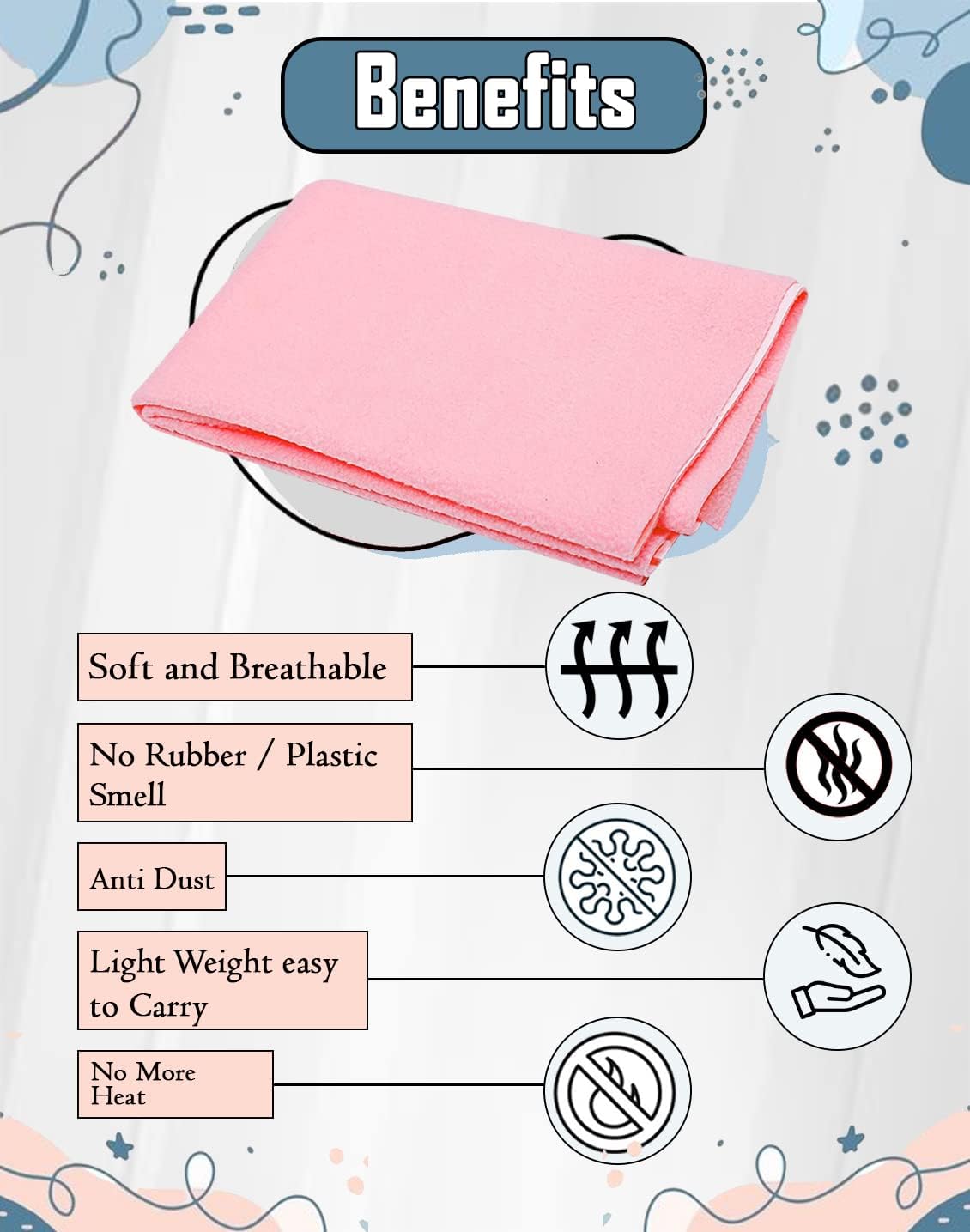 Bimla Traders Baby Waterproof, Super Soft Fast Drying Mattress Protector (Pack of 1)