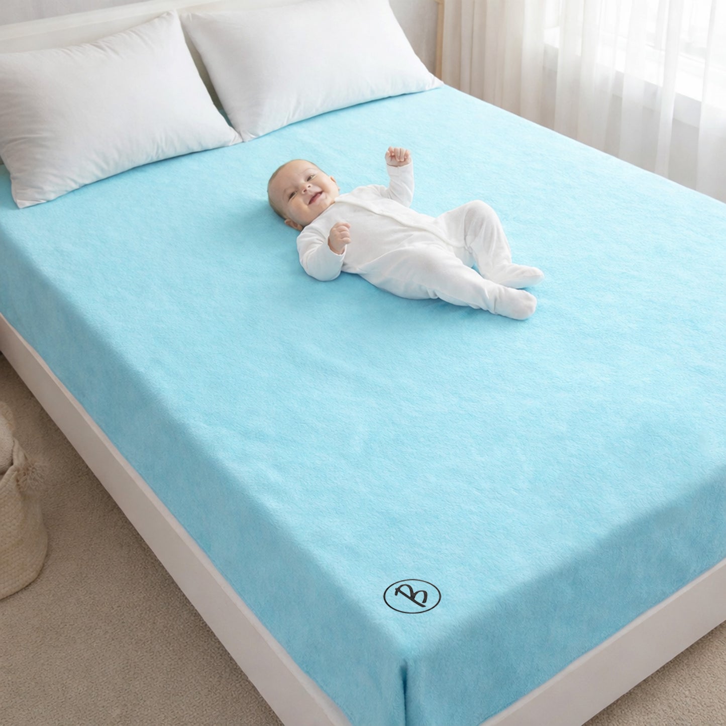 Bimla Traders Baby Waterproof, Super Soft Fast Drying Mattress Protector (Pack of 1)