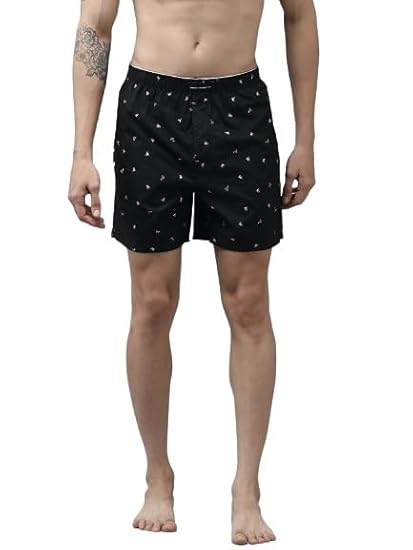 FCUK Mens Printed Pure Cotton Boxers