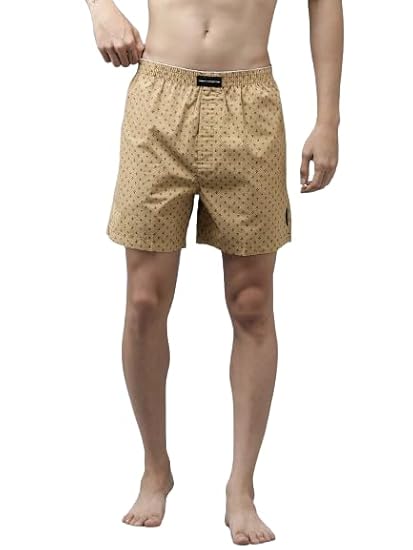 FCUK Mens Printed Pure Cotton Boxers