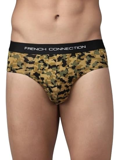 Fuck Mens Regular Fit Solid Cotton Brief Pack of 1