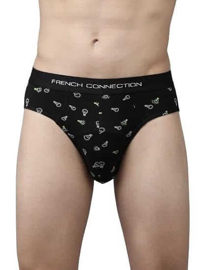 Fuck Mens Regular Fit Solid Cotton Brief Pack of 1