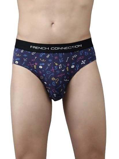 Fuck Mens Regular Fit Solid Cotton Brief Pack of 1