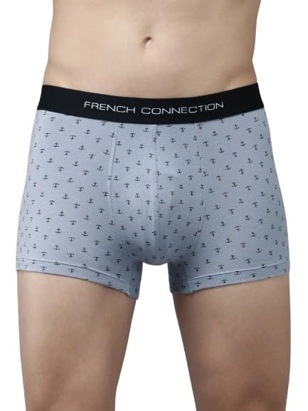 FCUK Mens Cotton Printed Trunk